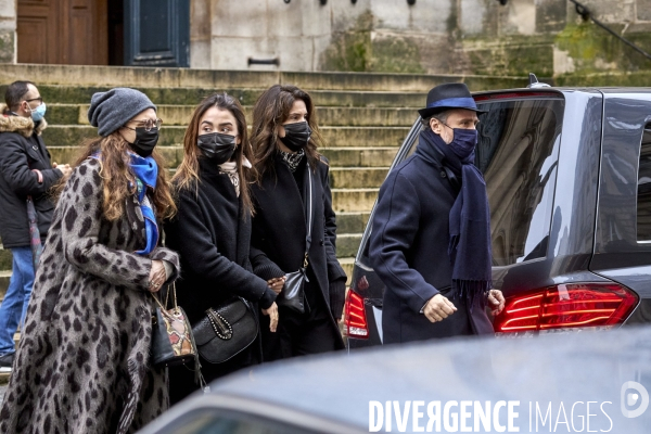 Obsèques de l acteur Claude Brasseur  en l église Saint-Roch