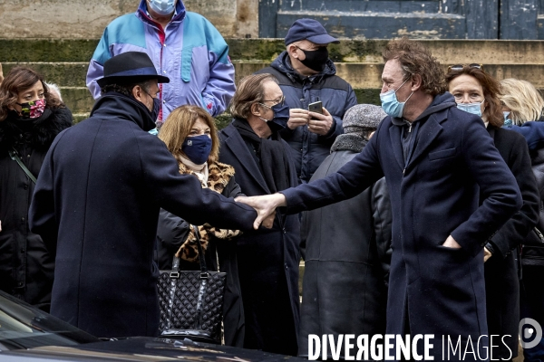 Obsèques de l acteur Claude Brasseur  en l église Saint-Roch