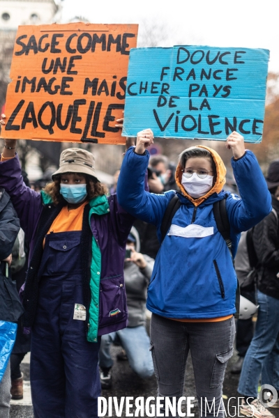 Manifestation contre la loi sécurité Globale le 12 décmbre 2020