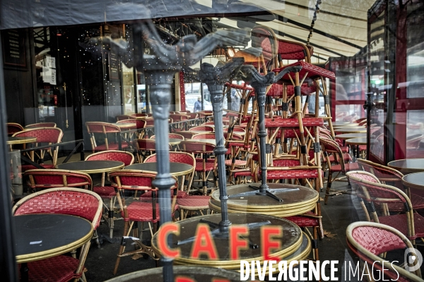 Paris, cafés fermés