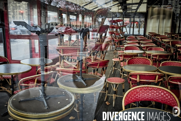 Paris, cafés fermés