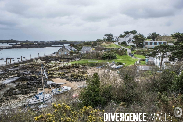 îles Chausey en hiver