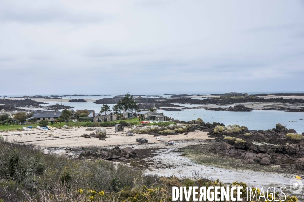 îles Chausey en hiver