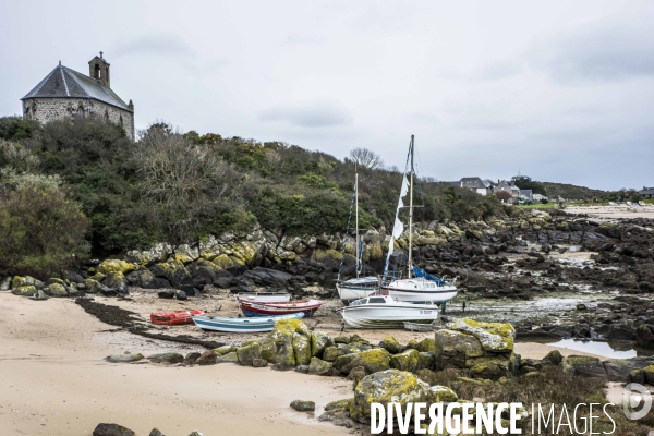 îles Chausey en hiver