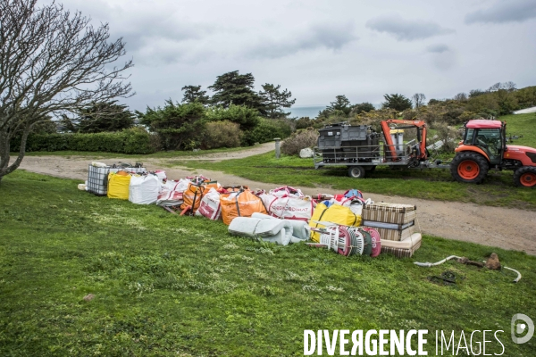 îles Chausey en hiver