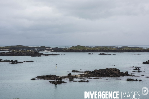 îles Chausey en hiver