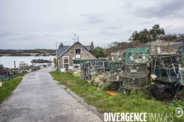 îles Chausey en hiver