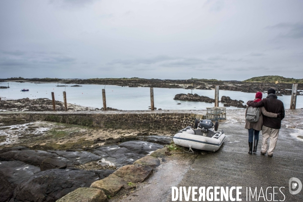 îles Chausey en hiver