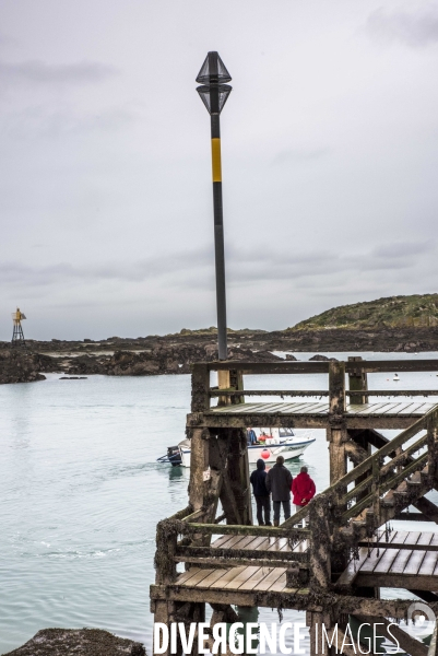 îles Chausey en hiver