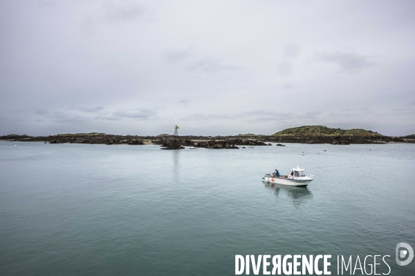 îles Chausey en hiver