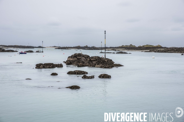 îles Chausey en hiver