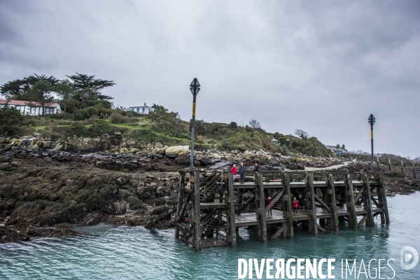 îles Chausey en hiver