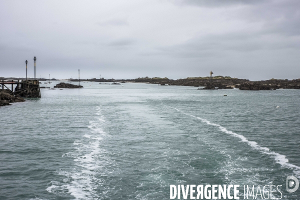 îles Chausey en hiver