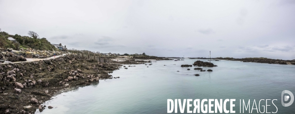 îles Chausey en hiver