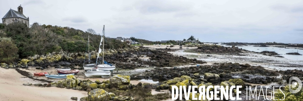 îles Chausey en hiver