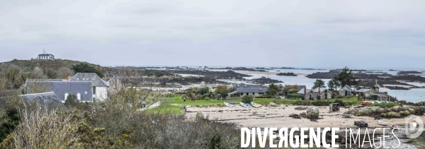 îles Chausey en hiver