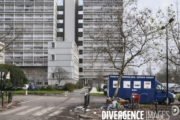 Quartier sensible  Les Aubiers  à Bordeaux