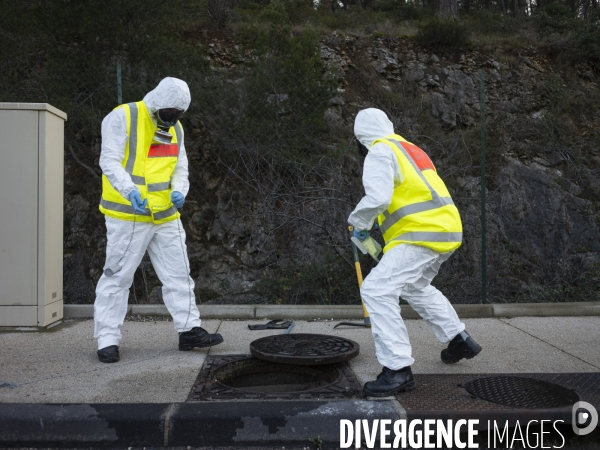 Prélèvement par les Marins Pompiers