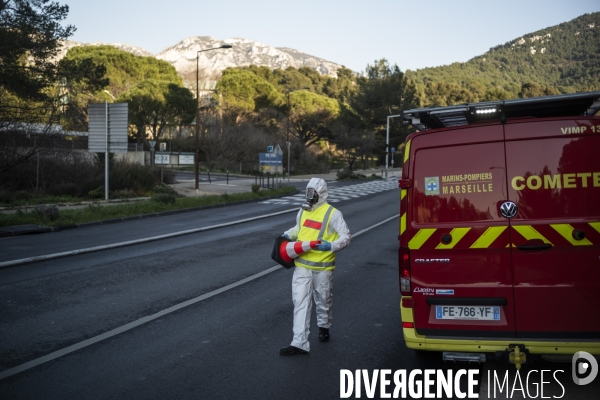 Prélèvement par les Marins Pompiers