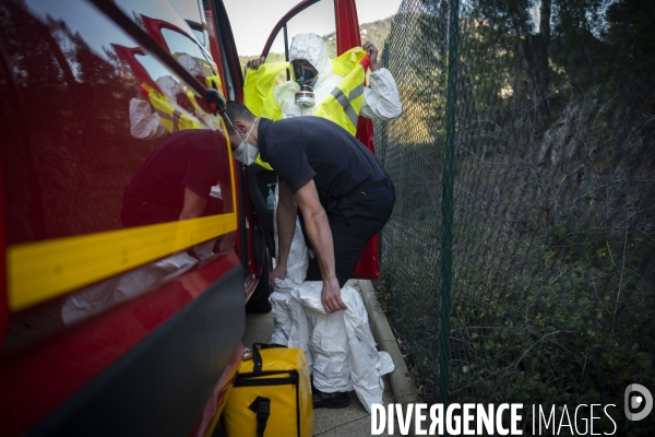 Prélèvement par les Marins Pompiers