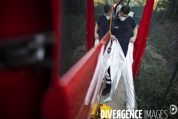 Prélèvement par les Marins Pompiers