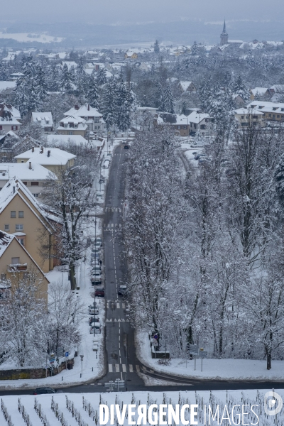 Neige en Alsace