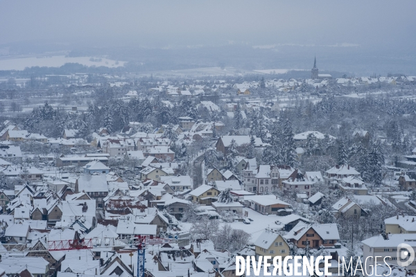 Neige en Alsace