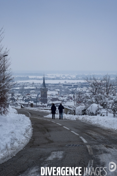 Neige en Alsace