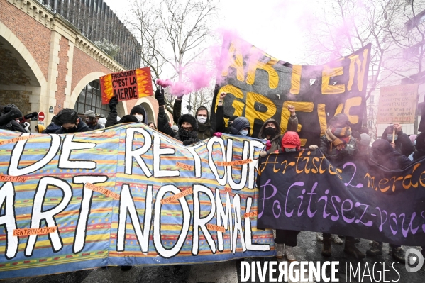 Manifestation contre le projet de loi SECURITE GLOBALE PPL, la marche des libertés du 16 janvier 2021. Demonstration against new security law project against freedom of information.