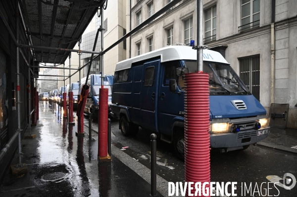 Manifestation contre le projet de loi SECURITE GLOBALE PPL, la marche des libertés du 16 janvier 2021. Demonstration against new security law project against freedom of information.