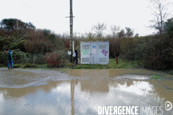 Rassemblement contre la future gare du triangle de Gonesse