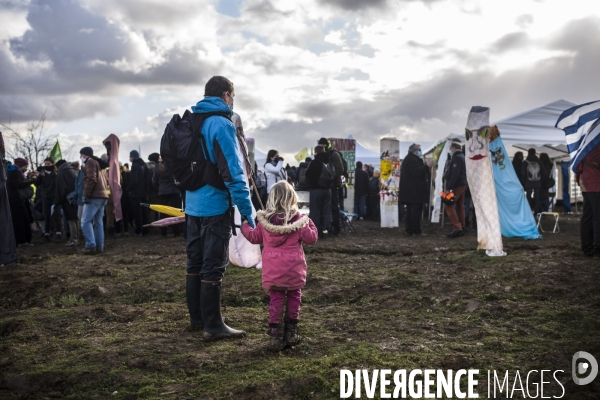 Rassemblement sur le triangle de gonesse contre la betonisation.