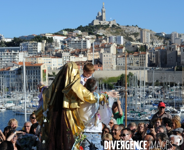 Celebration de vierge marie a marseille