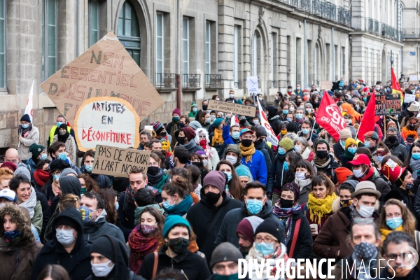 Manifestation du monde de la culture à Nantes