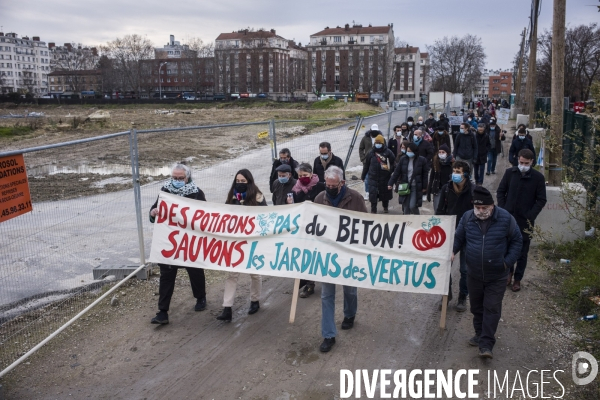 Le collectif de defense des jardins ouvriers d aubervilliers manifeste.