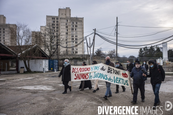 Le collectif de defense des jardins ouvriers d aubervilliers manifeste.