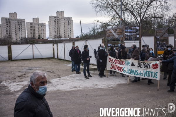 Le collectif de defense des jardins ouvriers d aubervilliers manifeste.