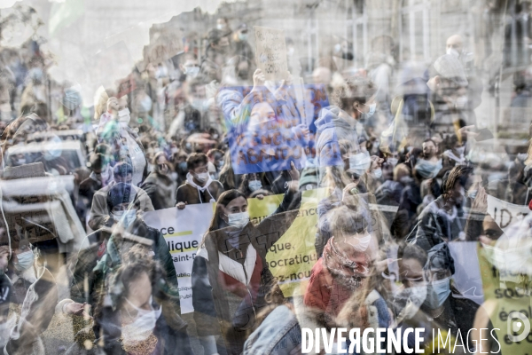 Manifestation des étudiants pour défendre les conditions de vie et d études 20012021