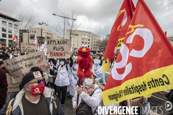 Manifestation des soignants à Marseille