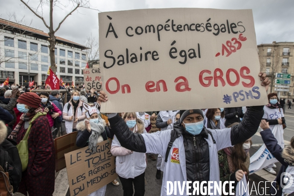 Manifestation des soignants à Marseille