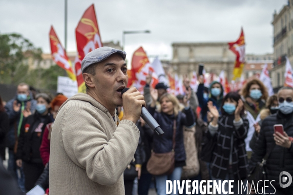 Manifestation des soignants à Marseille