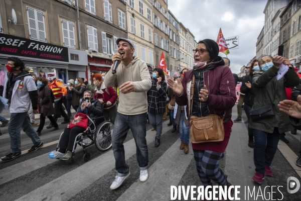 Manifestation des soignants à Marseille