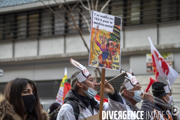 Manifestation des soignants à Marseille