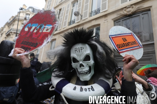 Paris, Manifestation pour l emploi, les libertés et gilets jaunes