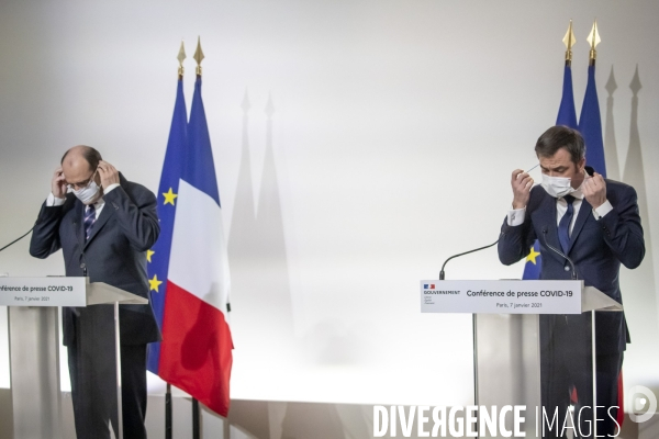 Castex Véran : point presse Covid 19