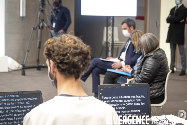 Castex Véran : point presse Covid 19