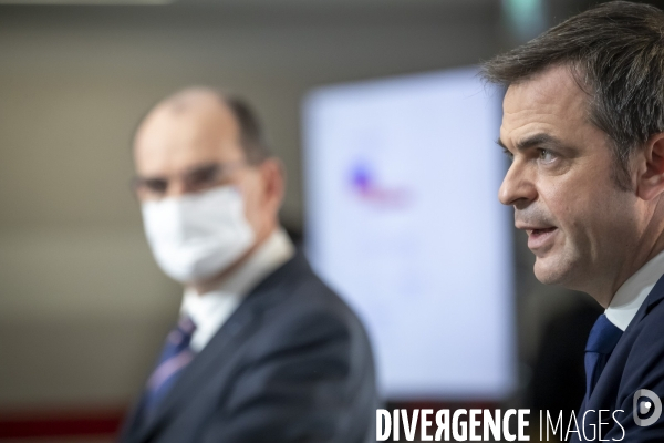 Castex Véran : point presse Covid 19