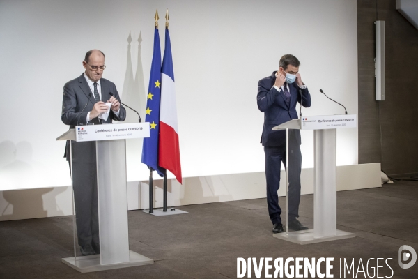 Castex Darmanin Véran : point presse Covid 19