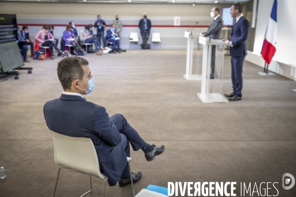 Castex Darmanin Véran : point presse Covid 19