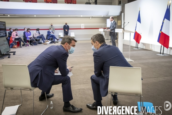 Castex Darmanin Véran : point presse Covid 19